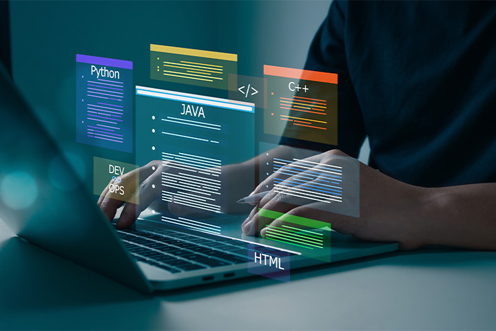 Enterprise software development team in the UK working on business solutions